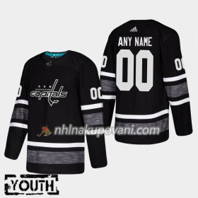 Washington Capitals Dresy Personalizované Černá 2019 NHL All-Star Adidas Authentic - Dětské